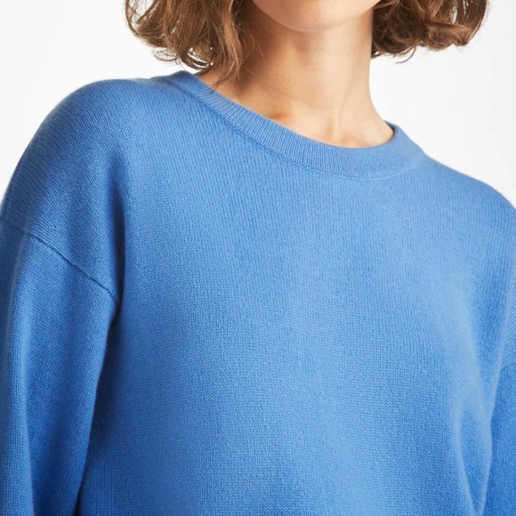 IRIS & INK Woman Cashmere Sweater Light Blue - Picture 1 of 14